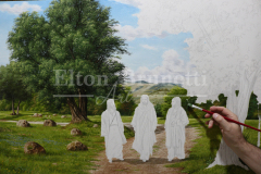 pintura-Jesus-A-caminho-de-Emaus-oleo-sobre-tela-70-x-100-cm-Elton-Brunetti-05
