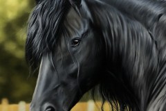 Pintura-de-um-Cavalo-Frisio-OST-60-x-90-cm-por-Elton-Brunetti-3