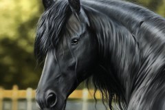 Pintura-de-um-Cavalo-Frisio-OST-60-x-90-cm-por-Elton-Brunetti-4