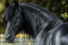 Pintura-de-um-Cavalo-Frisio-OST-60-x-90-cm-por-Elton-Brunetti-5