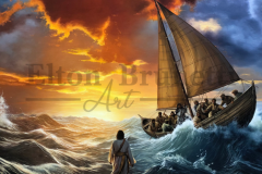 pintura-Jesus-anda-sobre-as-aguas-por-Elton-Brunetti-02