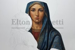 pintura-Nossa-senhora-rainha-Oleo-sobre-tela-diametro-108-cm-Elton-Brunetti-03