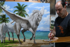 Cavalos-Pegasus-oleo-sobre-tela-80x100cm-por-elton-Brunetti