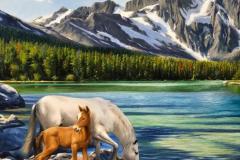 obra-Paisagem-com-Cavalos-óleo-sobre-tela-artista-elton-brunetti-deatlhes-02