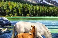 obra-Paisagem-com-Cavalos-óleo-sobre-tela-artista-elton-brunetti-deatlhes-09
