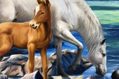 obra-Paisagem-com-Cavalos-óleo-sobre-tela-artista-elton-brunetti-deatlhes-10