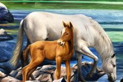 obra-Paisagem-com-Cavalos-óleo-sobre-tela-artista-elton-brunetti-deatlhes-11