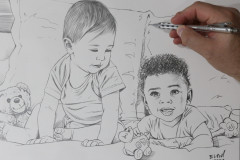 desenho-de-bebes-para-pintura-por-Elton-Brunetti