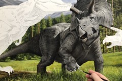 Pintura-Tiranossauro-e-Triceratops-por-Elton-Brunetti-04