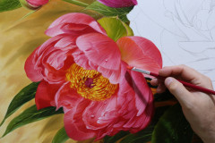 pintura-de-Peonias-e-rosa-oleo-sobre-tela-60-x-90-cm-Elton-Brunetti-01