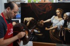 estudo-pintura-caravaggio-Judite-e-Holofernes-03