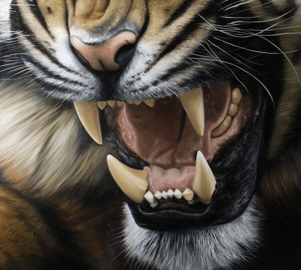 quadro Tigre - 70x100 cm - Elton Brunetti - Detalhes 2