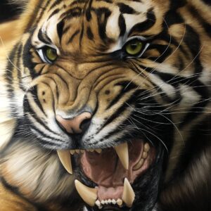 quadro Tigre - 70x100 cm - Elton Brunetti