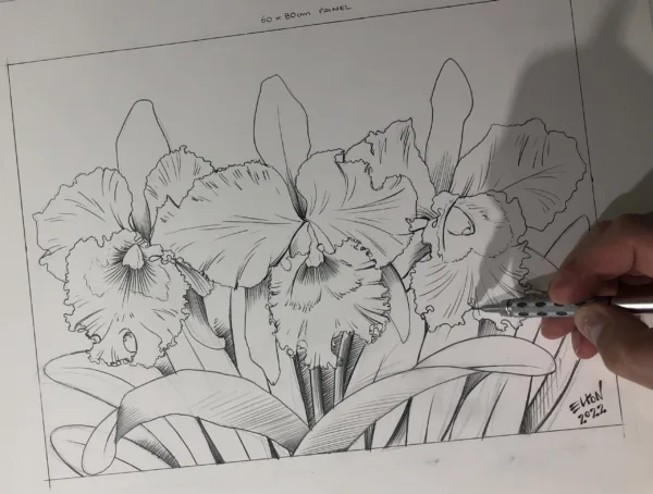 Quadro Orquídeas | Pintura a óleo - Imagem 6