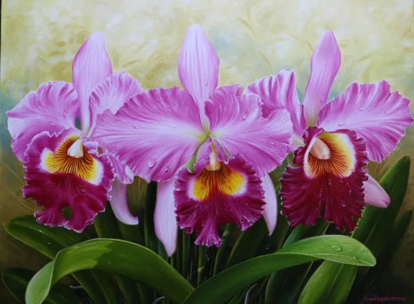Quadro Orquídeas | Pintura a óleo