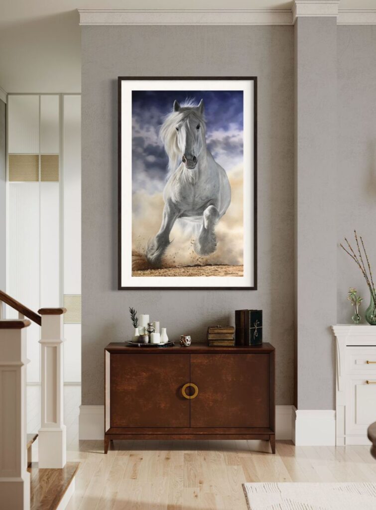 quadro cavalo branco - Elton Brunetti