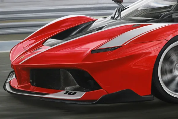 Ferrari FXXK, óleo sobre tela 60 x 100 cm - Imagem 6
