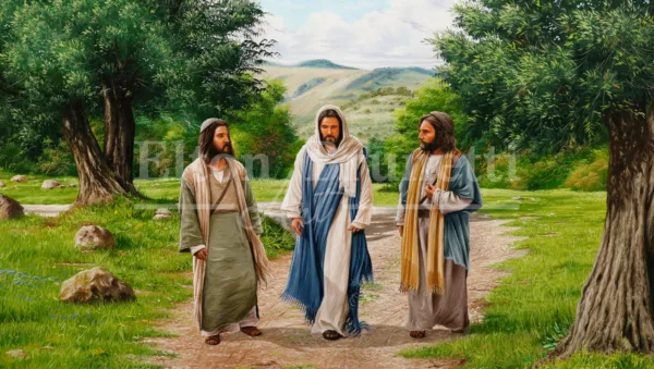 “A caminho de Emaús”, Óleo sobre tela 70 x 100 cm - Imagem 3