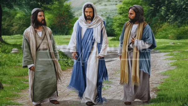 “A caminho de Emaús”, Óleo sobre tela 70 x 100 cm - Imagem 4