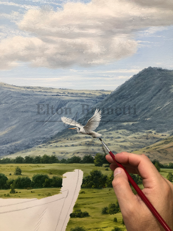 A arca de Noé, óleo sobre tela 120 x 180 cm - Imagem 8